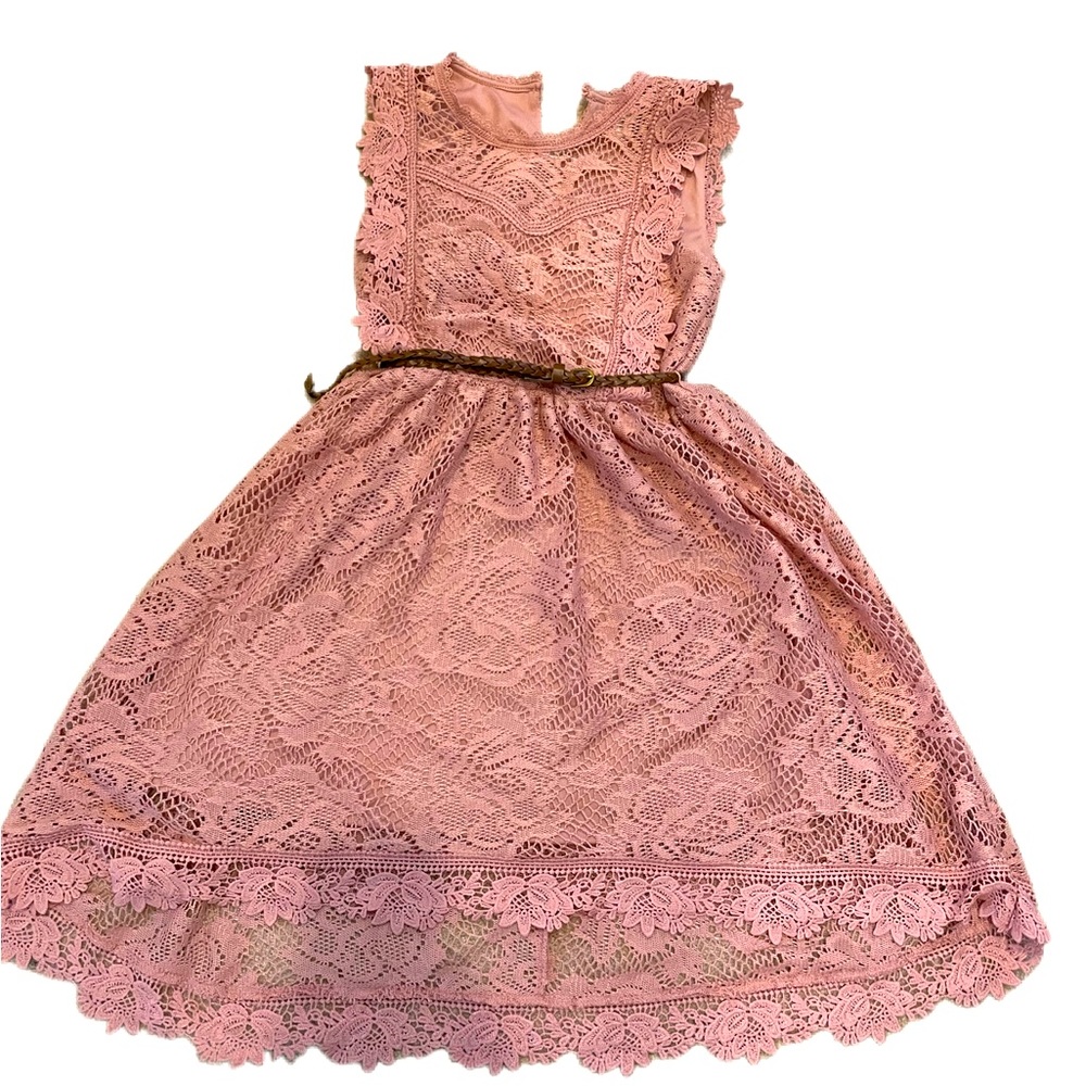 Knitworks girls dress size 14 in blush